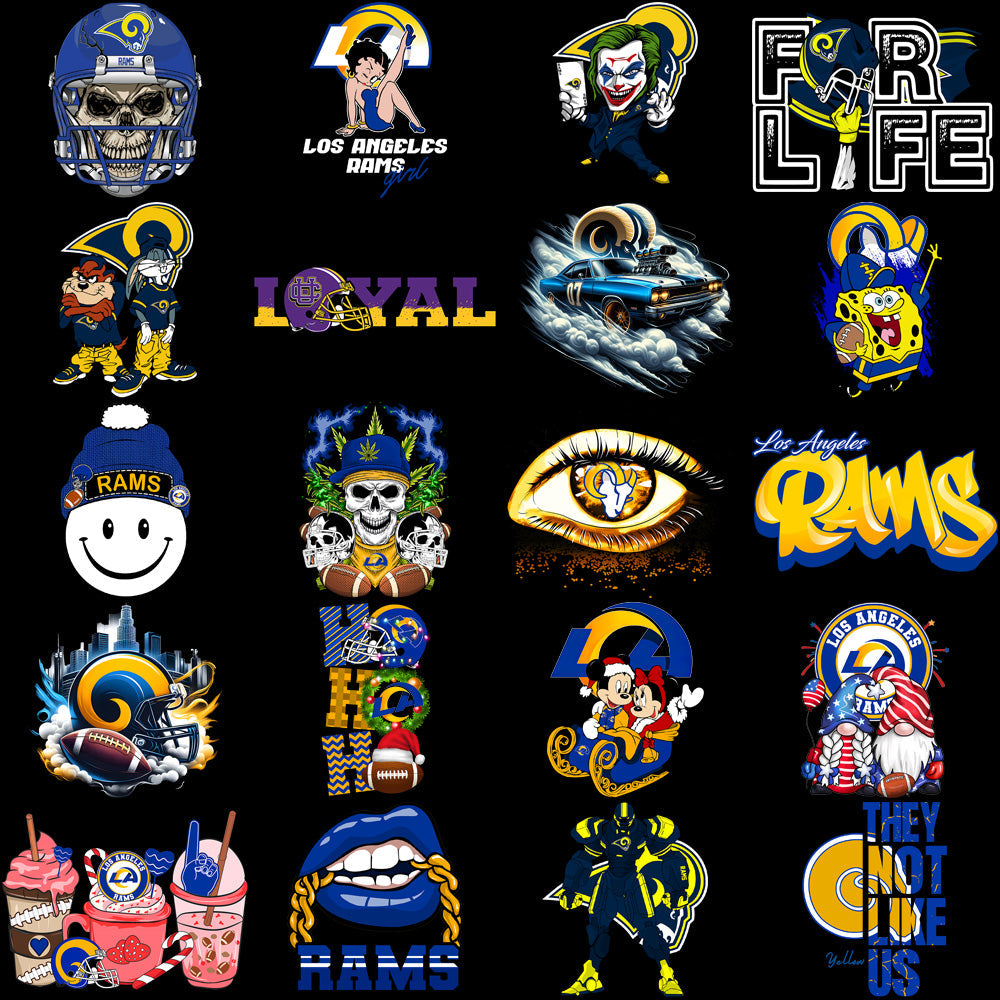 Los Angeles Chargers Football PNG Designs Bundle: 47+ V1 Graphics