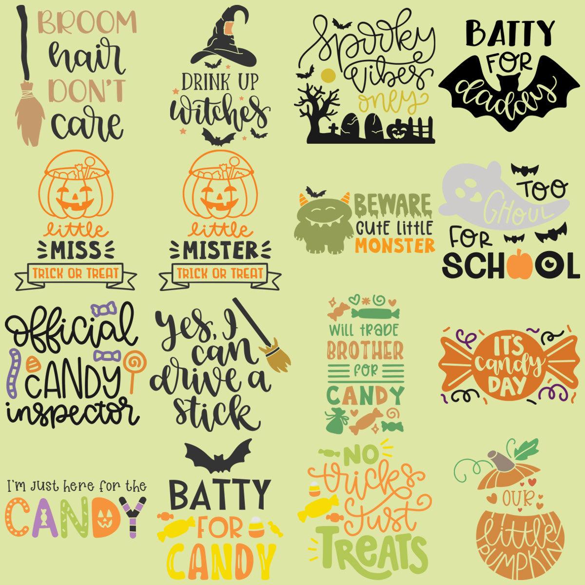 36 Spooky Halloween Pumpkin Witch PNG Designs: Bundle for Creatives