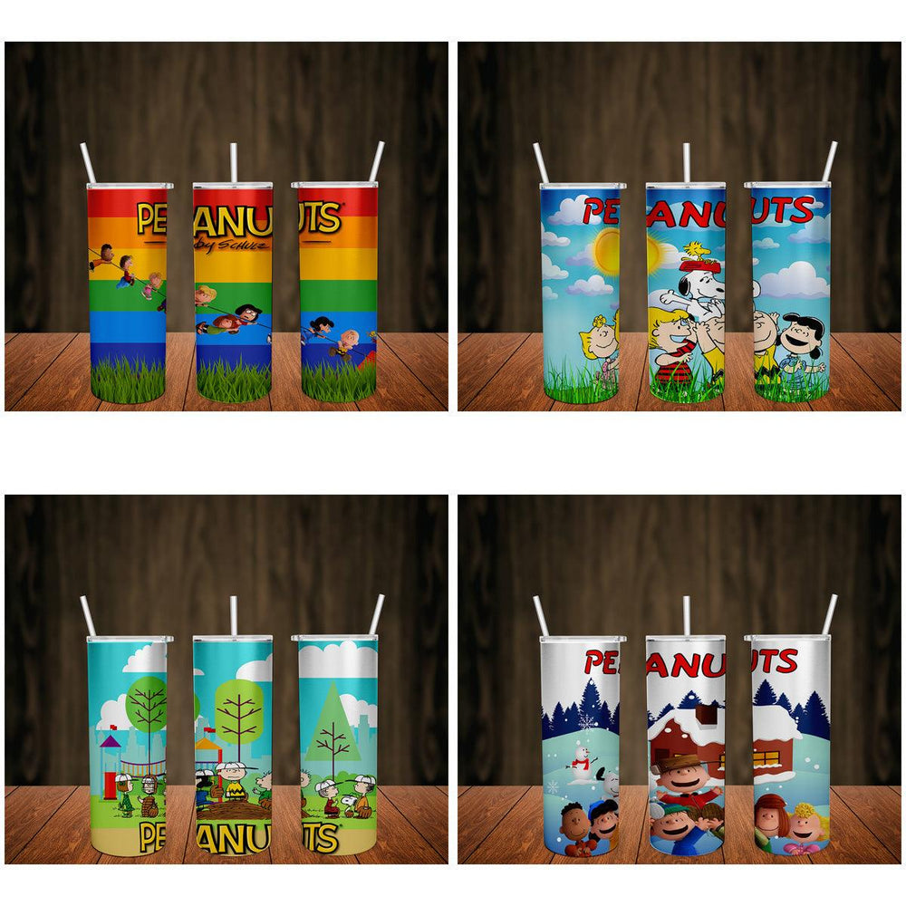 8 Peanuts Movie Tumbler Wraps: JPG Designs Bundle
