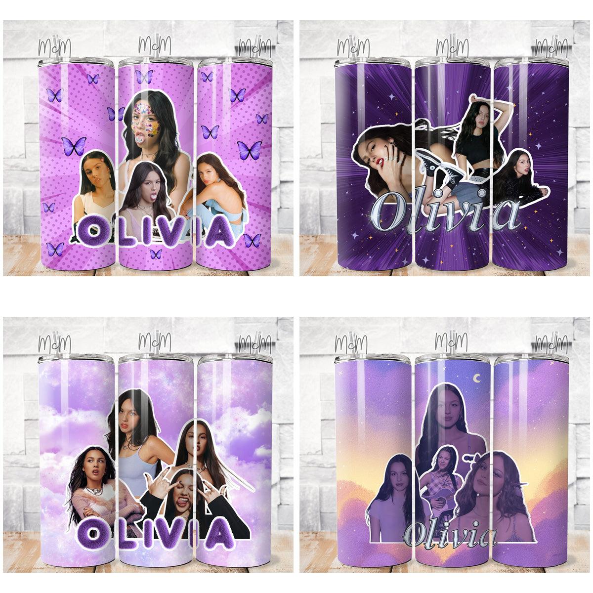 Olivia Rodrigo Tumbler Wraps: 4 JPG Designs Bundle
