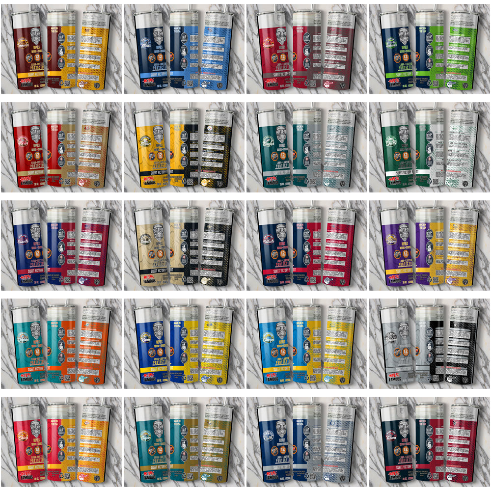 32 NFL Team Tumbler Wraps: Hater-Proof Designs (JPG Bundle)
