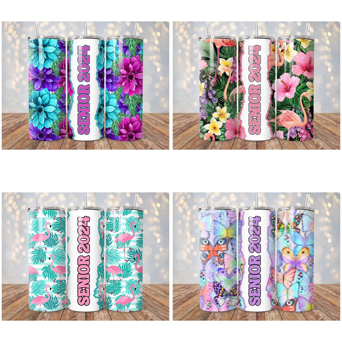 Senior 2024 Tumbler Wraps: 6 JPG Designs Bundle
