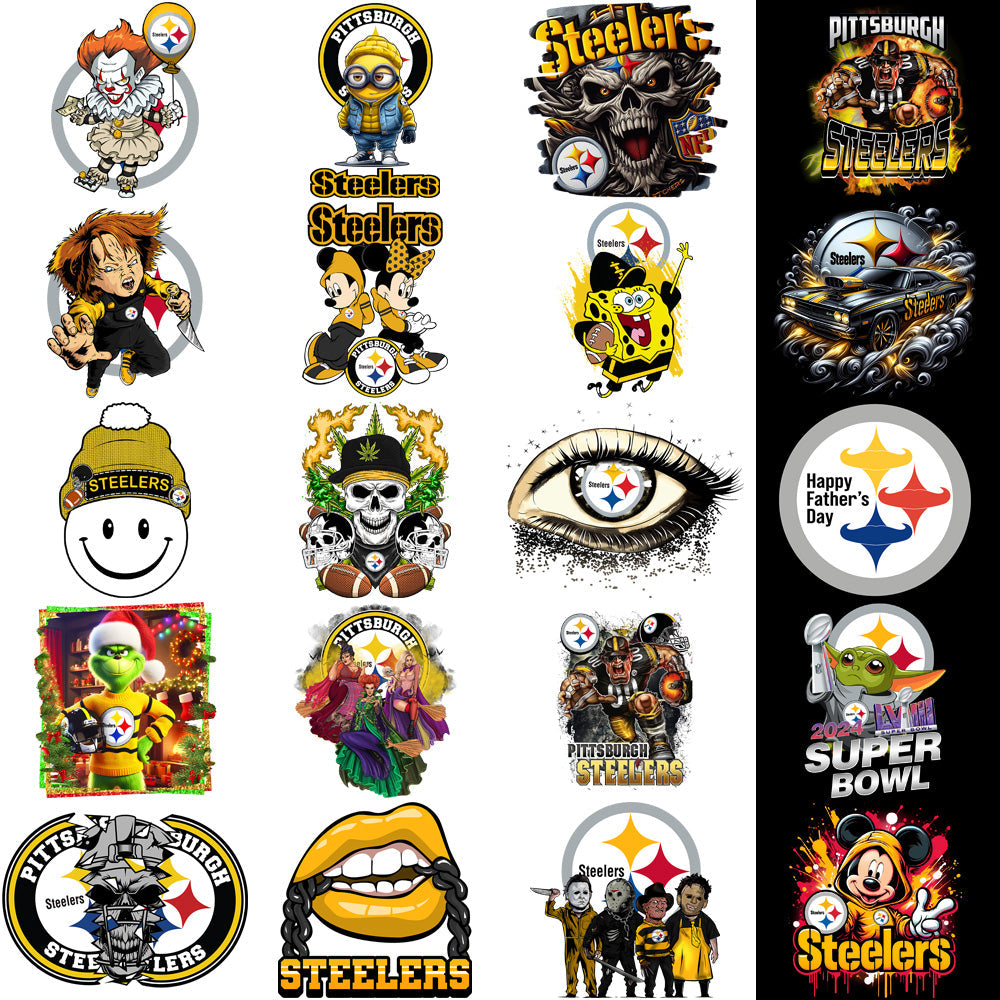 Pittsburgh Steelers Football Designs Bundle: 48 PNGs for V4
