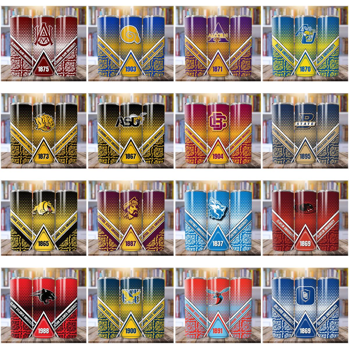 57+ HBCU 2024 College Tumbler Wrap Designs: JPG Bundle for Sublimation
