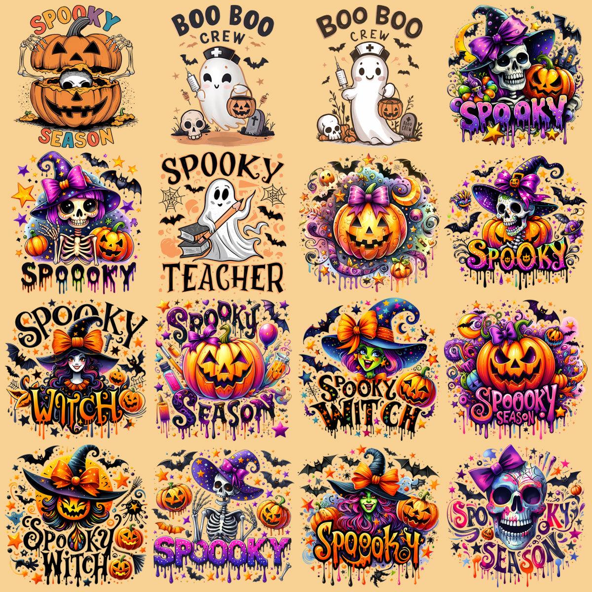 Spooky Halloween PNG Designs Bundle: 19 Creepy Graphics