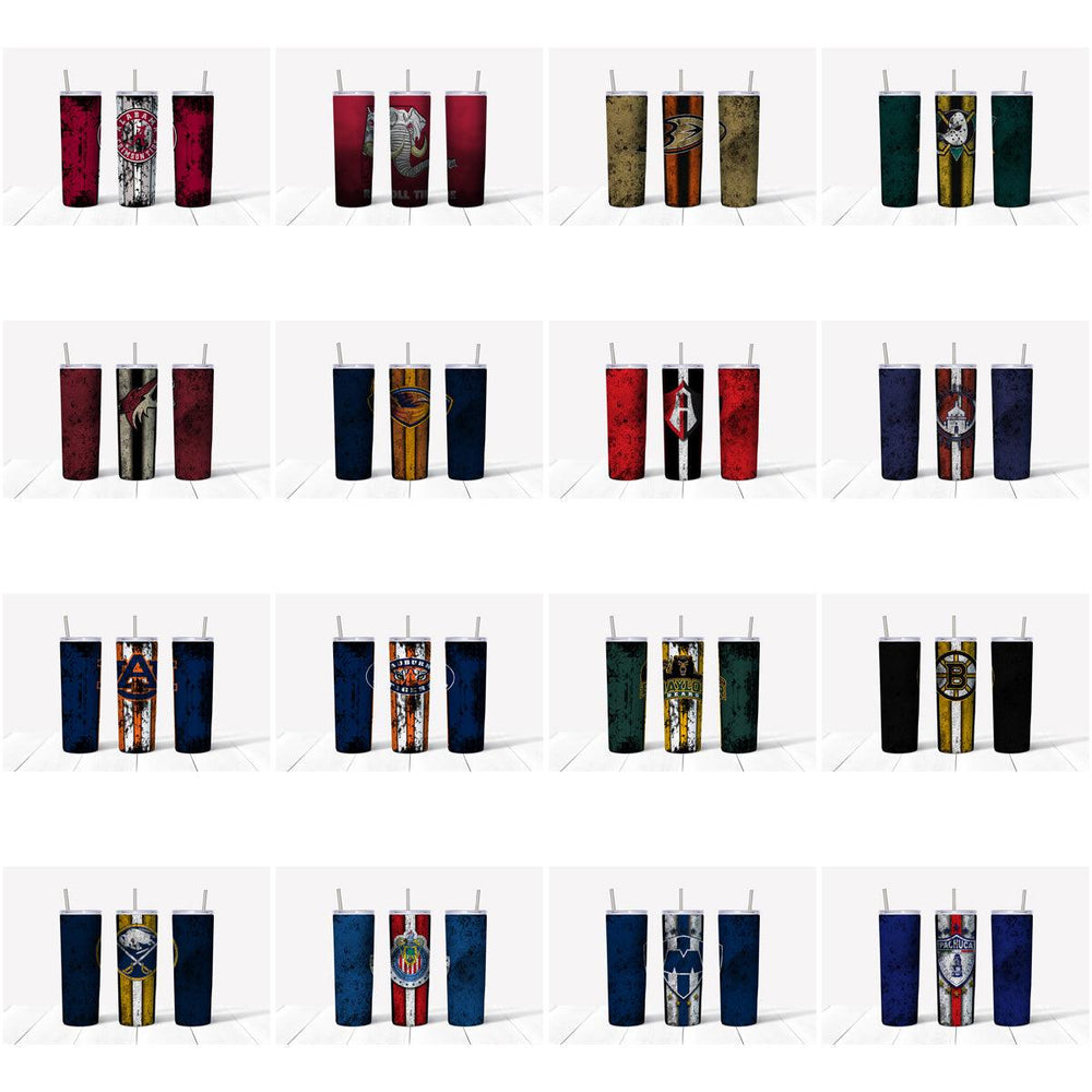 98 Ice Hockey Team Tumbler Wraps: SVG, JPG Bundle for Sublimation
