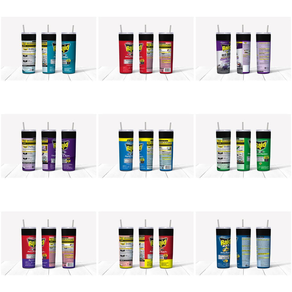 Funny Tumbler Wraps Bundle: 13 Raid-Inspired Designs (JPG)

