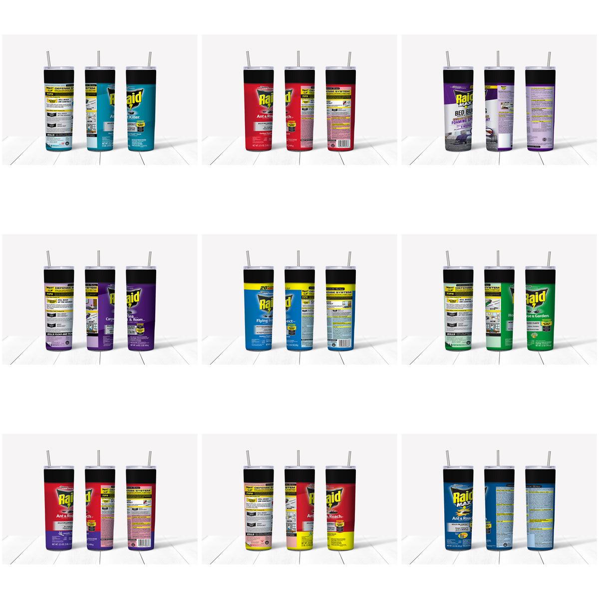 Funny Tumbler Wraps Bundle: 13 Raid-Inspired Designs (JPG)

