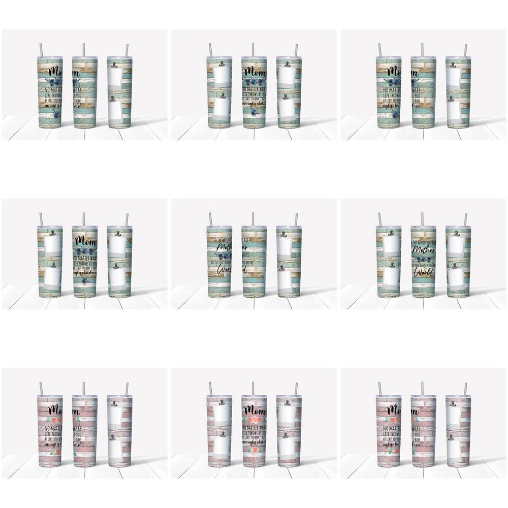12 Mom Tumbler Wrap Designs: JPG Bundle for Wood Tumblers
