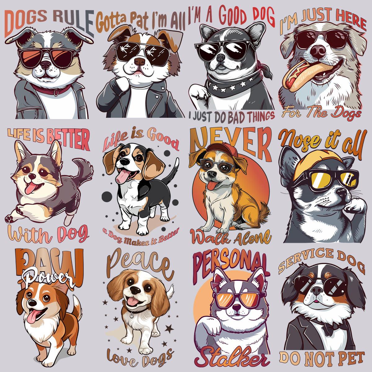 15 Sassy Dog PNG Designs: Cute & Funny Puppy Graphics Bundle