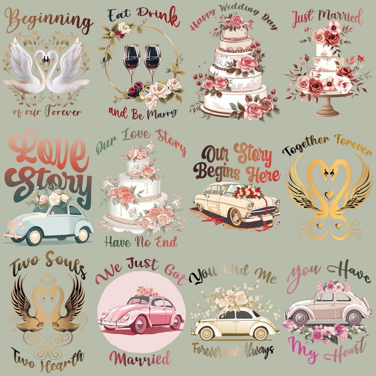 11 Stunning Wedding Quote PNG Designs: Perfect for Invitations & More