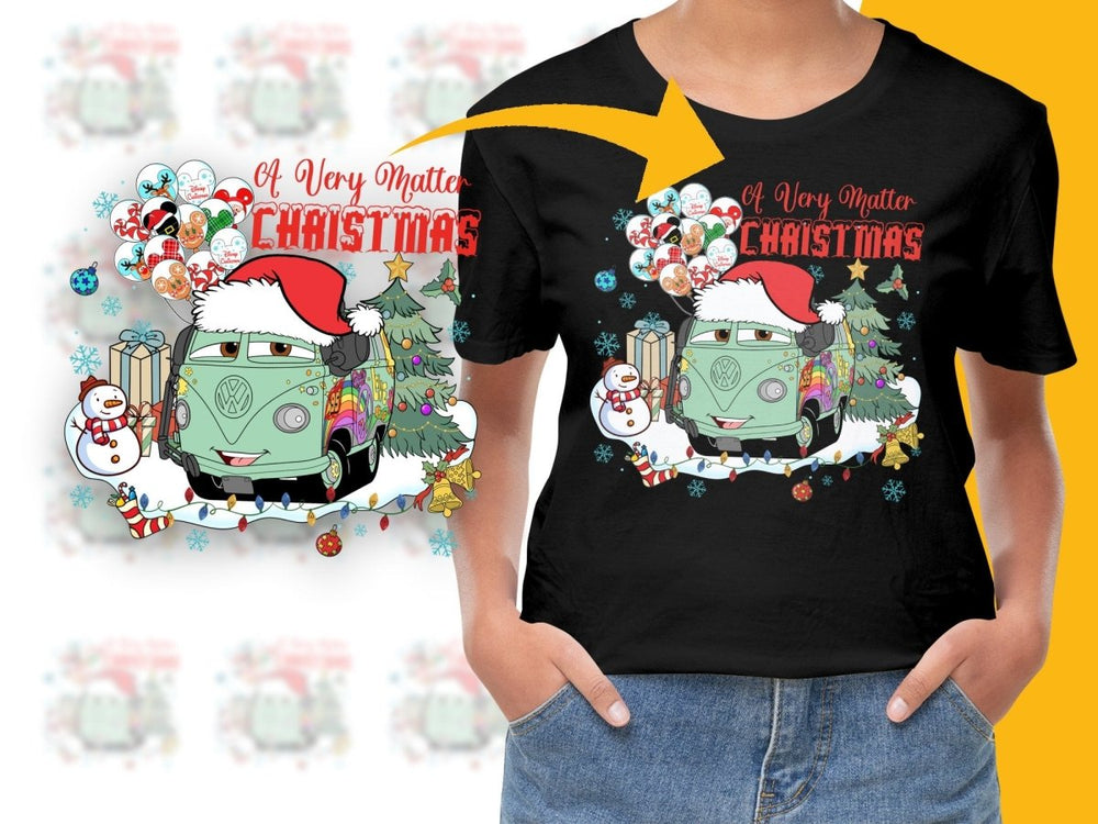 A Very Merry Christmas with Volkswagen Bus PNG File - Teepew