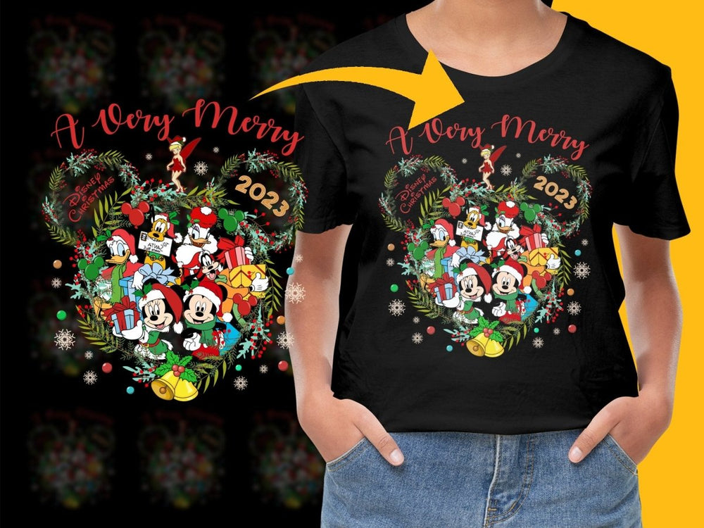 A Very Merry Disney Christmas 2023 Character PNG File - Teepew