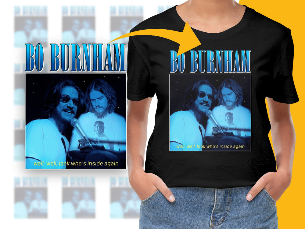 Bo Burnham Fan T-Shirt, Vintage Look Graphic Tee, Cool Casual Streetwear, Unisex Fashion Shirt