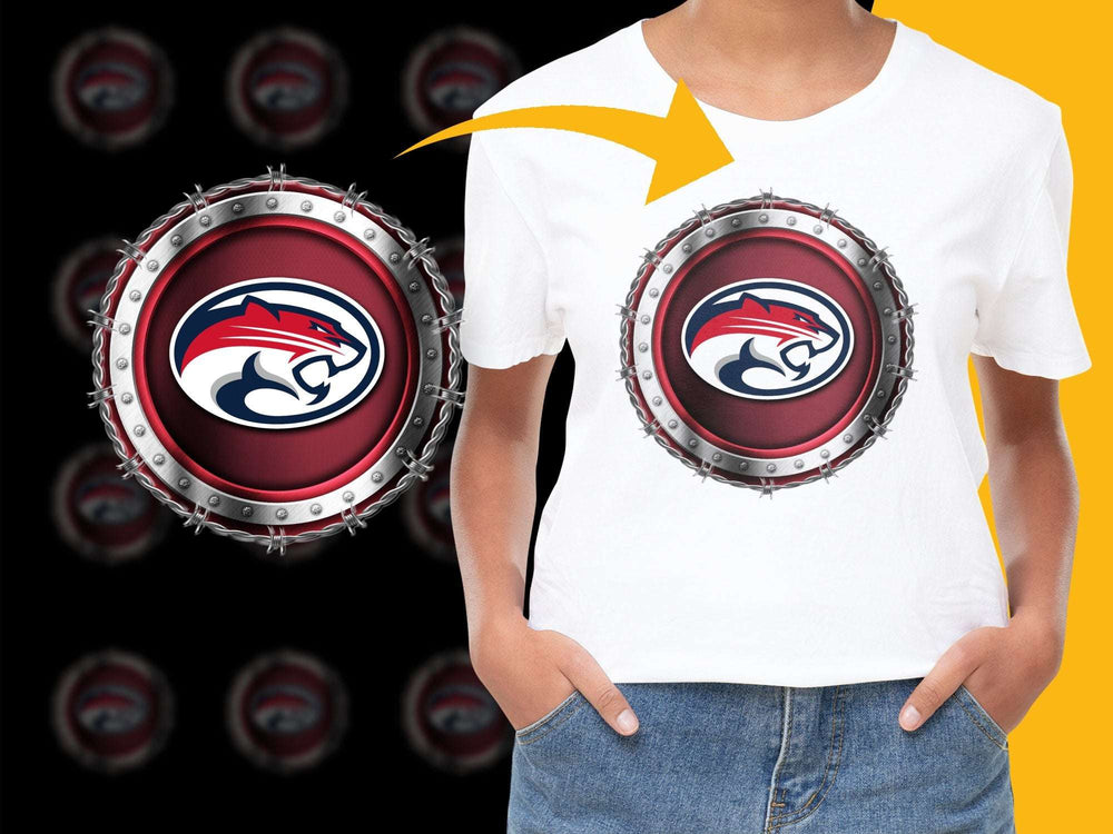 Custom Sports Team Logo T-Shirt, Stylish Casual Graphic Tee, Unisex Fashion Top, Comfortable Apparel, Bold Design, Trendy Look