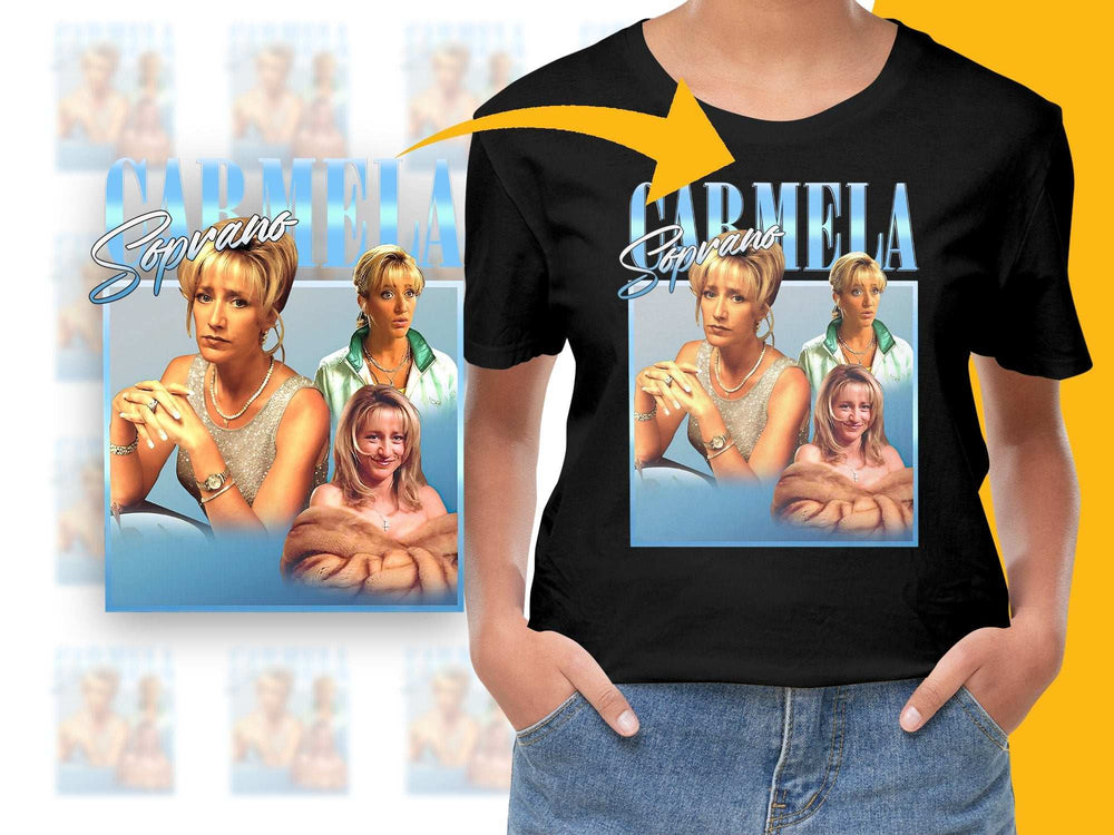 Vintage Carmela Soprano T-Shirt, Retro TV Show Tee, 90s Graphic Shirt, Pop Culture Fashion, Unisex Clothing