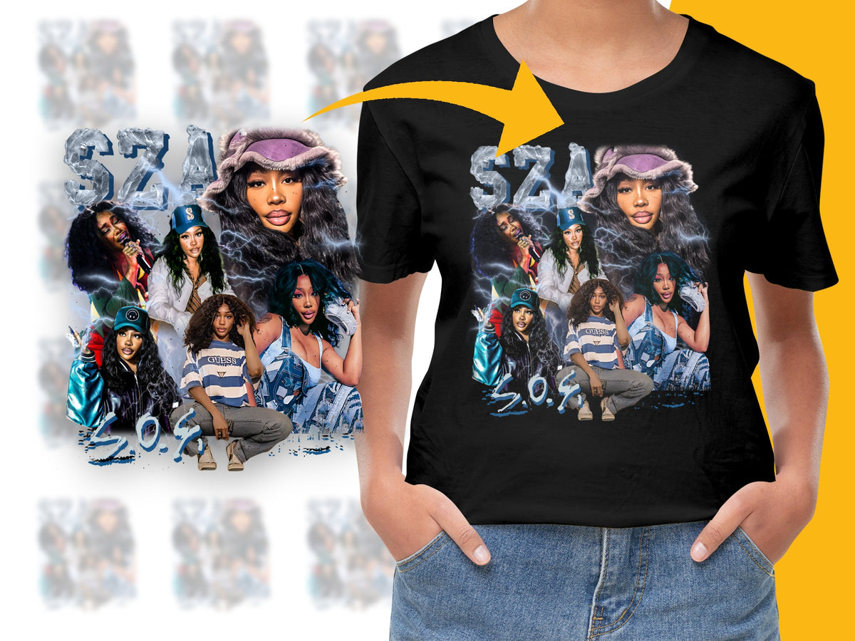 Women's Graphic T-Shirt Featuring Hip-Hop Artists in Urban Style Apparel, Colorful Fashion Tee