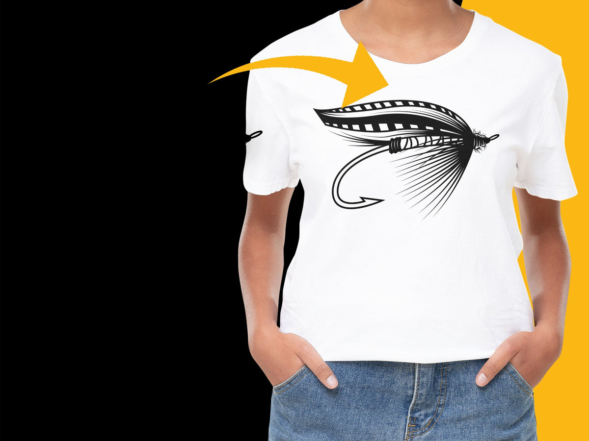 White T-Shirt with Graphic Feather Design, Unisex Modern Casual Tee, Artistic Print, Gift Idea