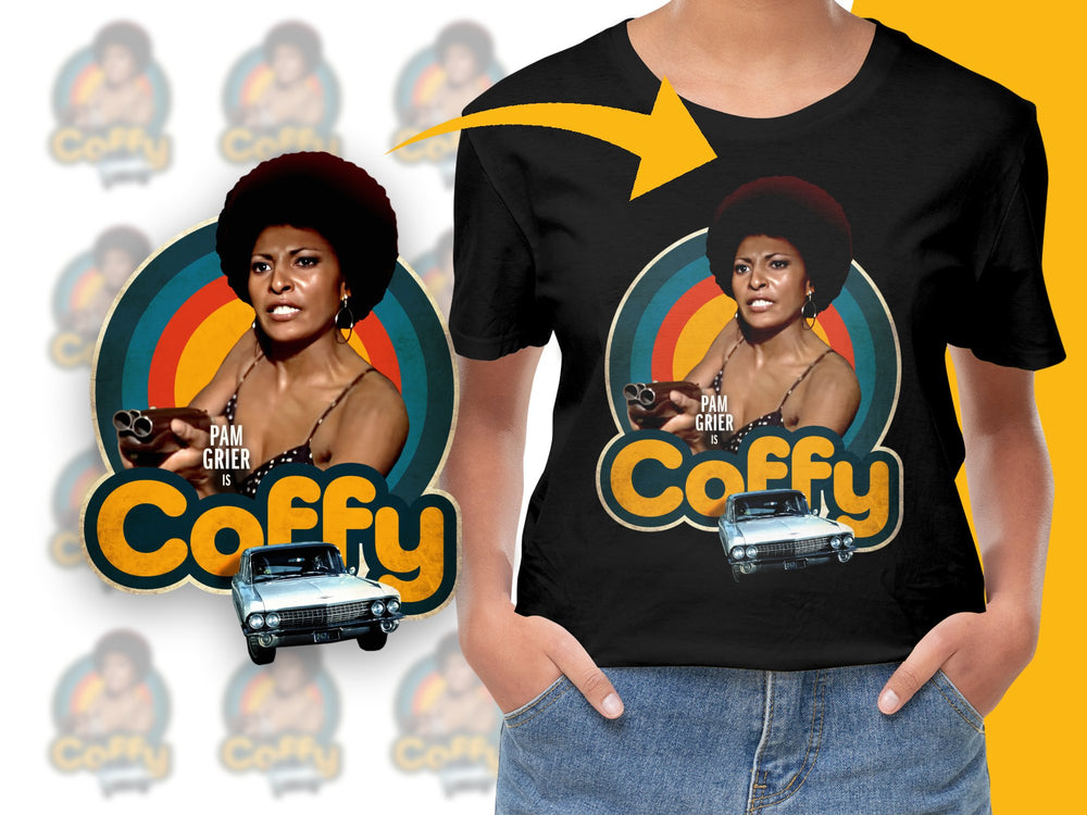 Vintage Coffy Pam Grier Movie T-Shirt, Classic Blaxploitation Film Tee, Retro 70s Cinema Fashion, Iconic Star Graphic Shirt