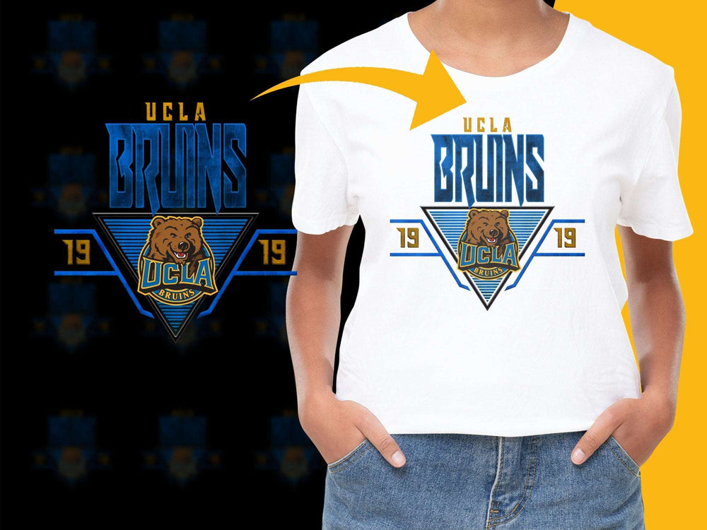 UCLA Bruins Graphic T-Shirt, Vintage College Logo, Blue and Gold, Sports Fan Apparel, Casual Wear, Unisex Tee