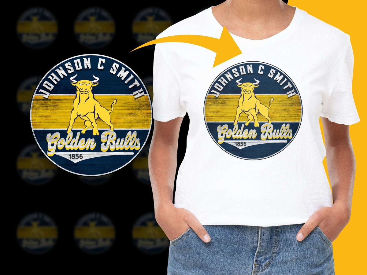 Johnson C Smith University Golden Bulls T-Shirt, Vintage College Tee, Retro Graphic Shirt, Unisex Apparel