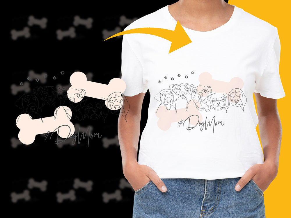 Stylish Dachshund Dog T-Shirt, Cute Sausage Dog Graphic Tee, Modern Abstract Design, Fashionable Pet Lover Gift