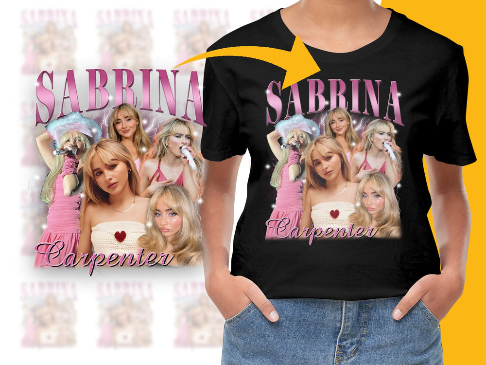 Sabrina Carpenter Graphic T-Shirt, Pop Music Fan Tee, Trendy Celebrity Shirt, Casual Fashion Top