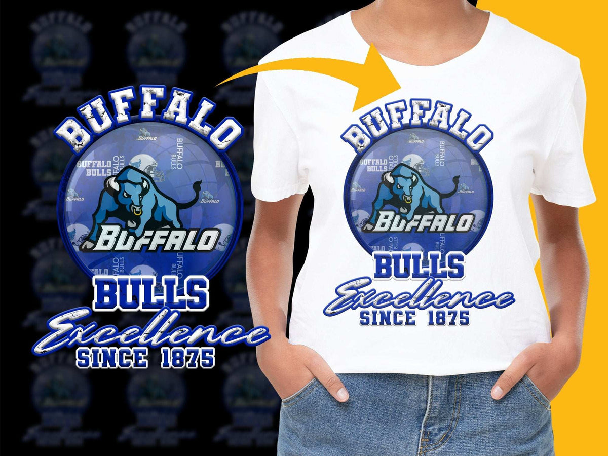 Buffalo Bulls Excellence T-Shirt, Vintage Sports Design, Softball Logo Tee, Since 1875 Graphic, Unisex Casual Wear