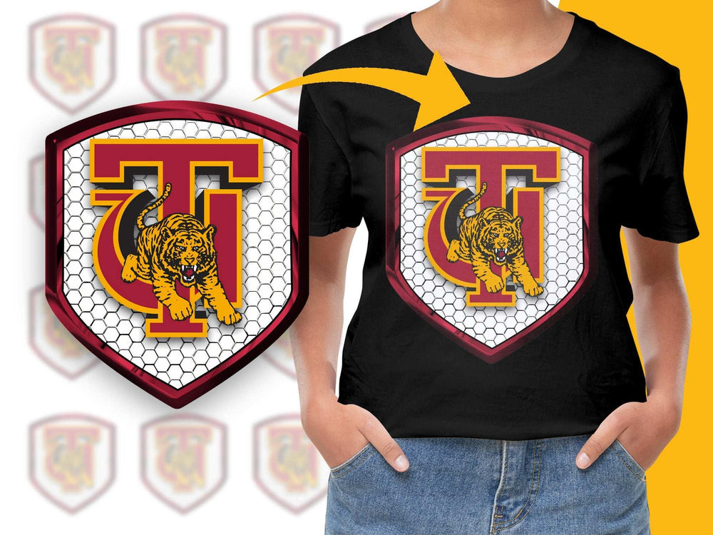 Vintage Tiger Graphic T-Shirt, Bold Animal Emblem, Unisex Black Tee, Casual Streetwear Style, Unique Gift Idea