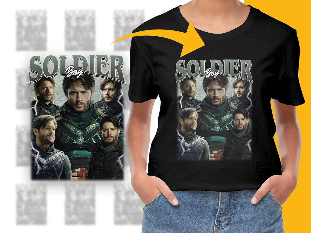 Soldier Boy Graphic T-Shirt, Superhero Movie Fan Apparel, Unisex Cotton Tee, Multiple Sizes Available