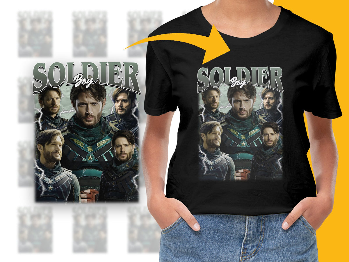 Soldier Boy Graphic T-Shirt, Superhero Movie Fan Apparel, Unisex Cotton Tee, Multiple Sizes Available