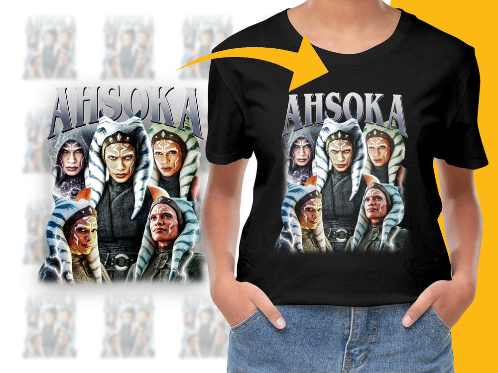 Ahsoka Tano Star Wars Fan Art T-Shirt, Unisex Graphic Tee, Sci-Fi Movie Apparel, Gift for Star Wars Lovers
