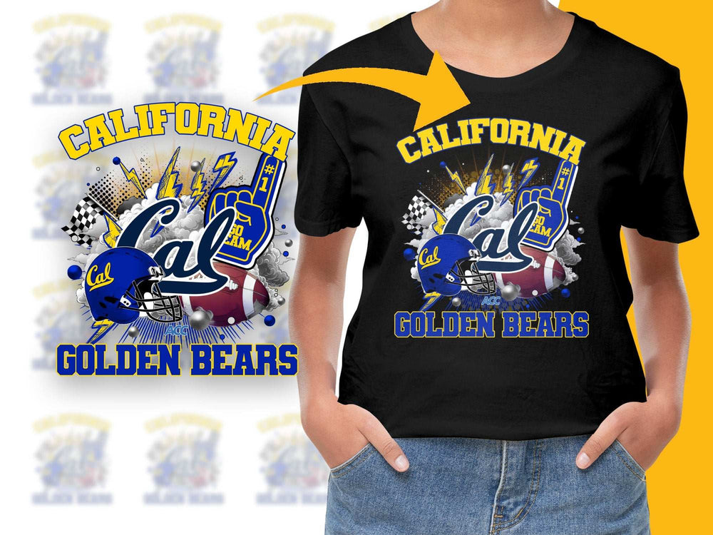 California Golden Bears T-Shirt, Cal College Football Graphic Tee, Sports Fan Apparel