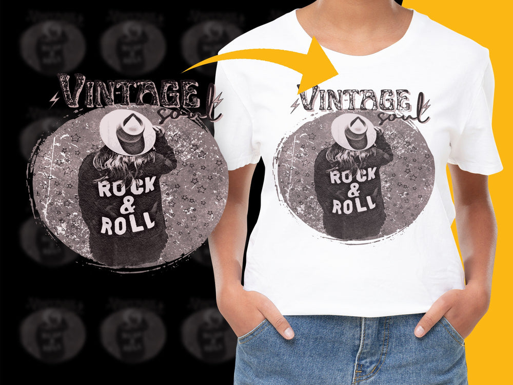 Vintage Rock and Roll T-Shirt, Classic Music Fan Tee, Retro Style Graphic Top