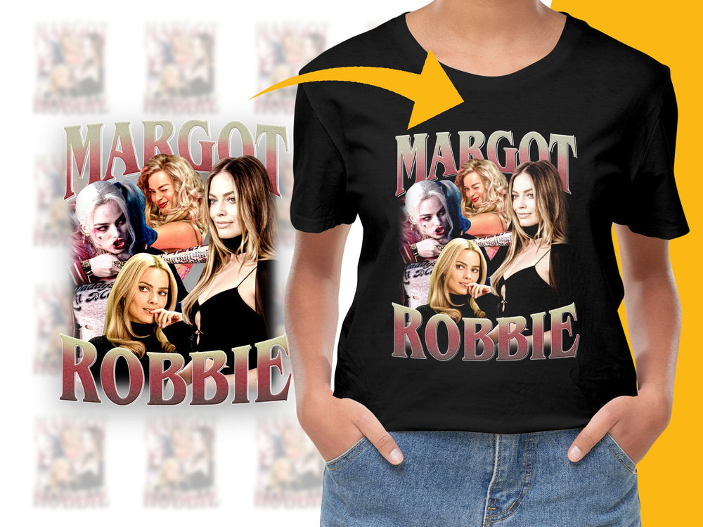 Margot Robbie Fan T-Shirt, Celebrity Graphic Tee, Women's Fashion Top, Casual Streetwear Shirt, Movie Star Apparel
