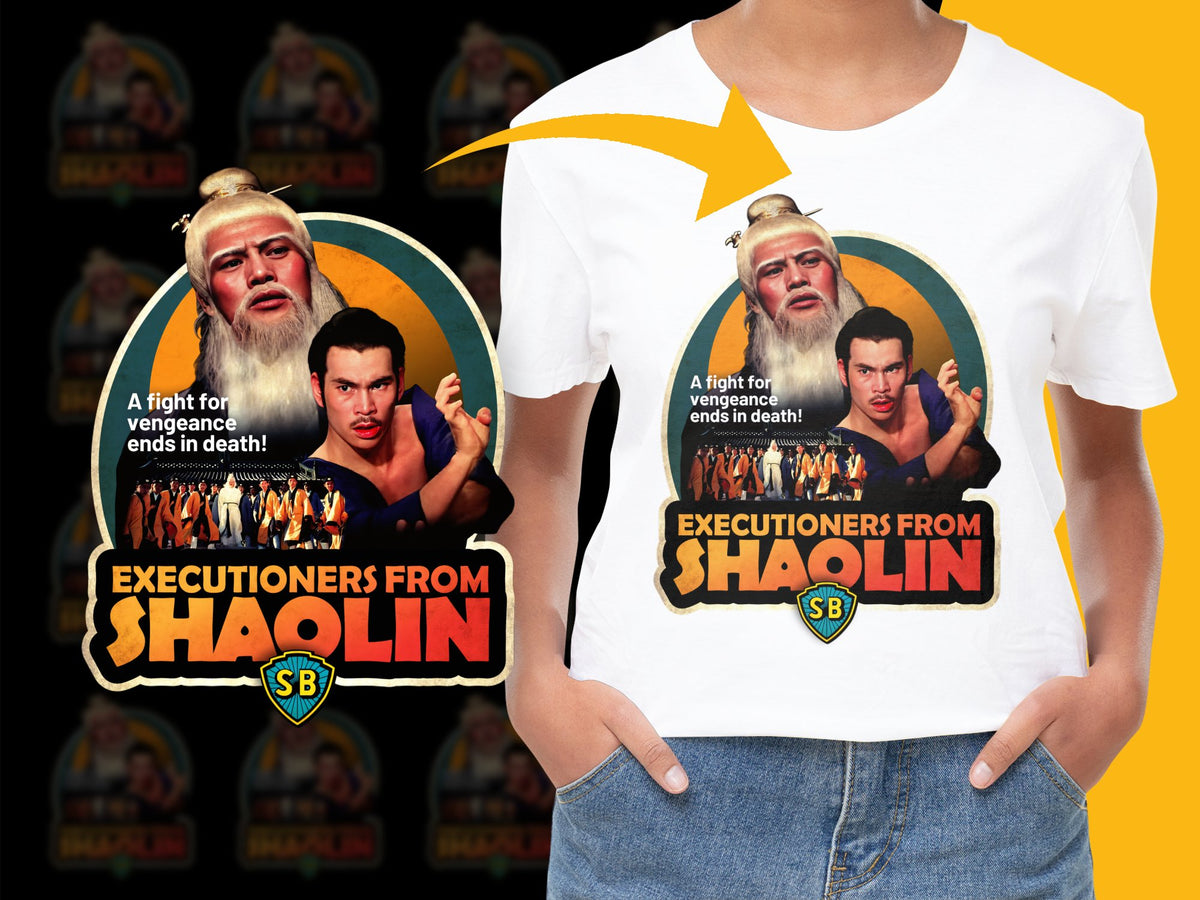 Executioners from Shaolin Vintage Movie Poster T-Shirt, Classic Martial Arts Film Tee, Retro Cinema Fashion, Collector's Item
