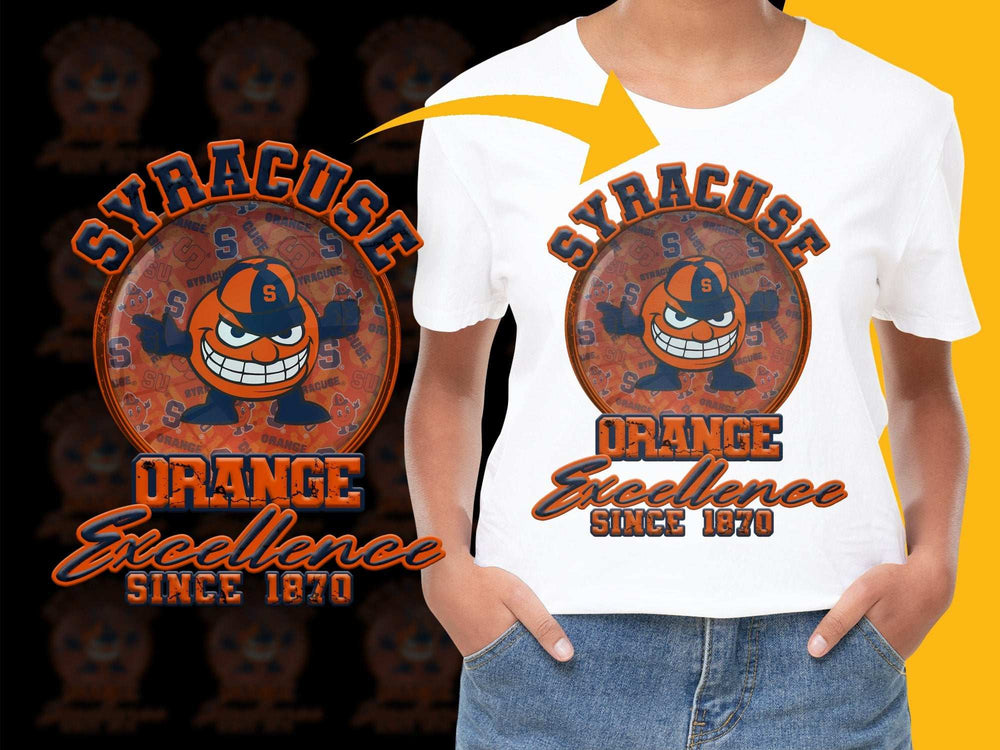 Syracuse Orange Excellence T-Shirt, Vintage Style College Tee, Fan Apparel Since 1870
