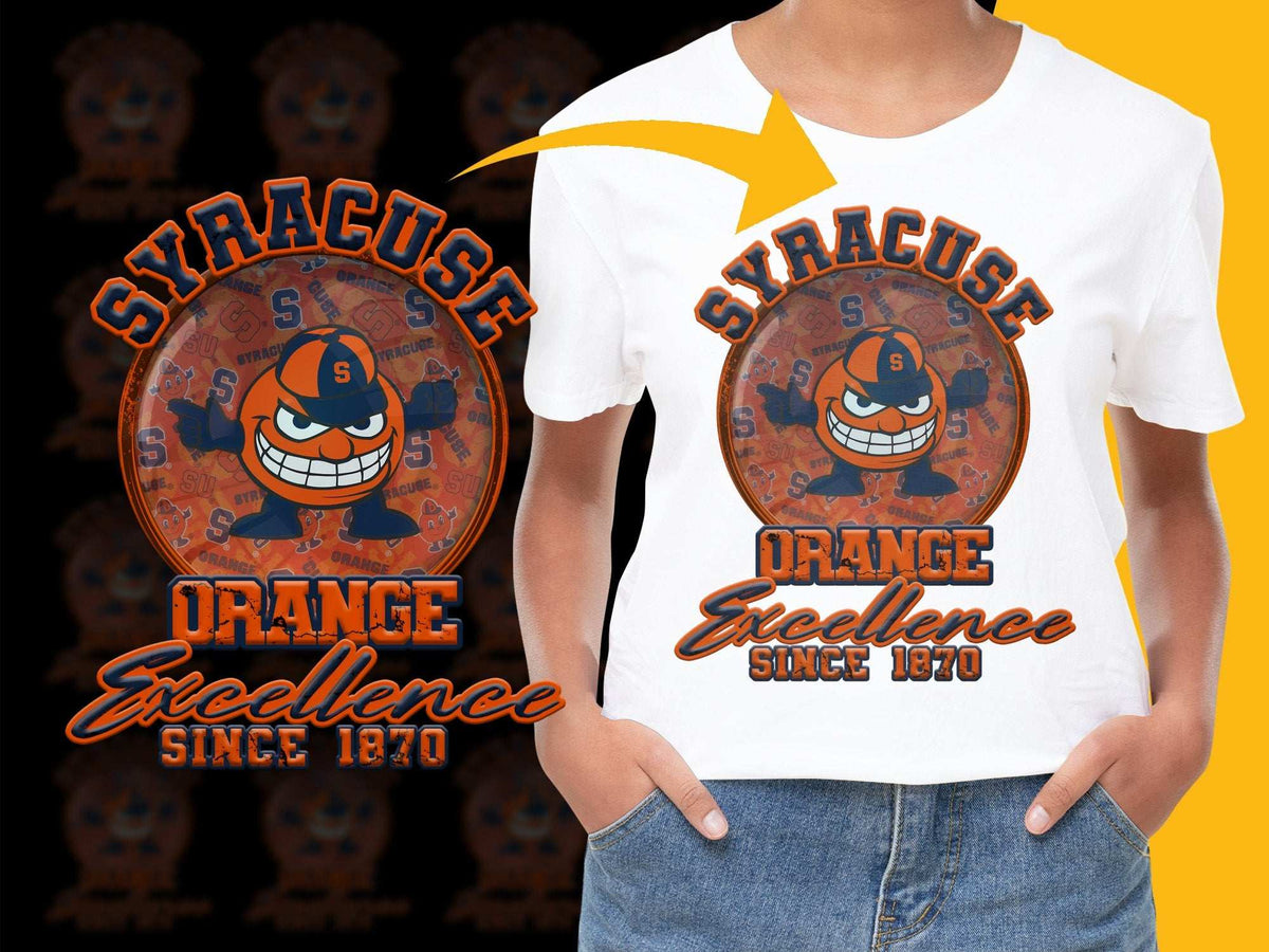 Syracuse Orange Excellence T-Shirt, Vintage Style College Tee, Fan Apparel Since 1870