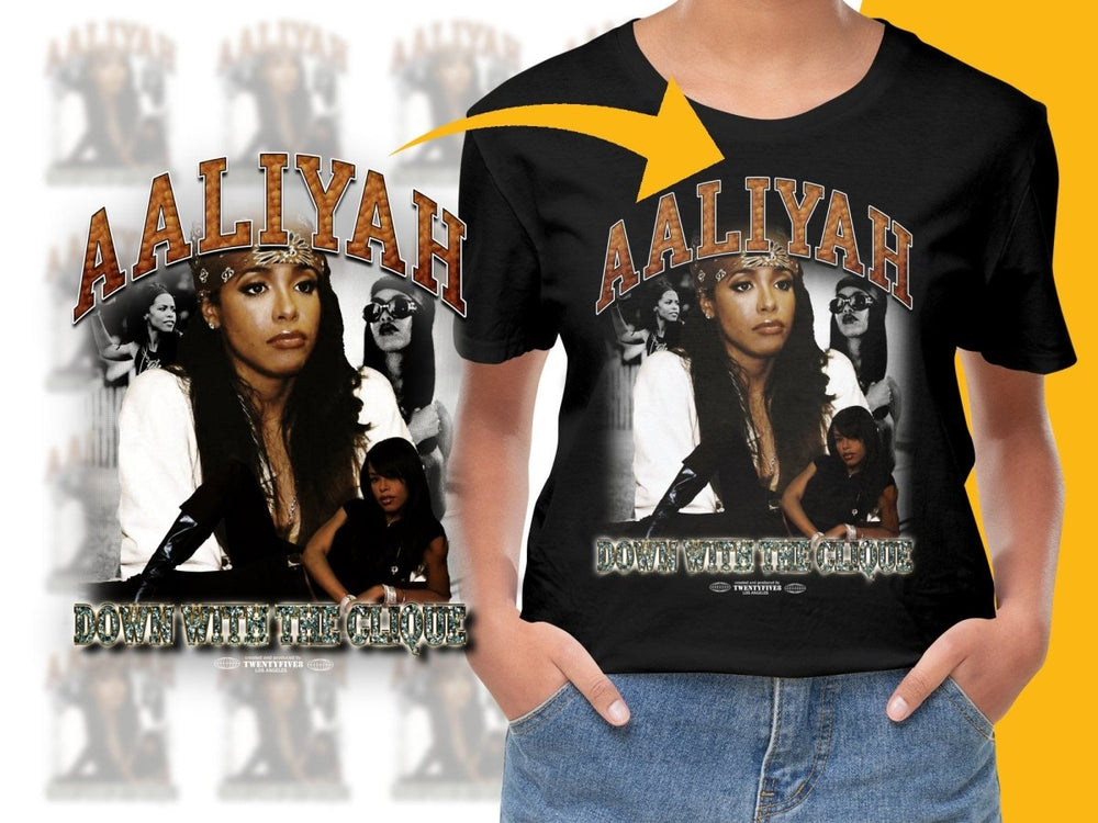 AALIYAH Down With The Clique PNG File - Teepew