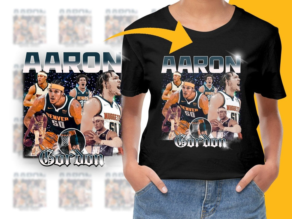Aaron Gordon Basketball Star Bootleg PNG File - Teepew