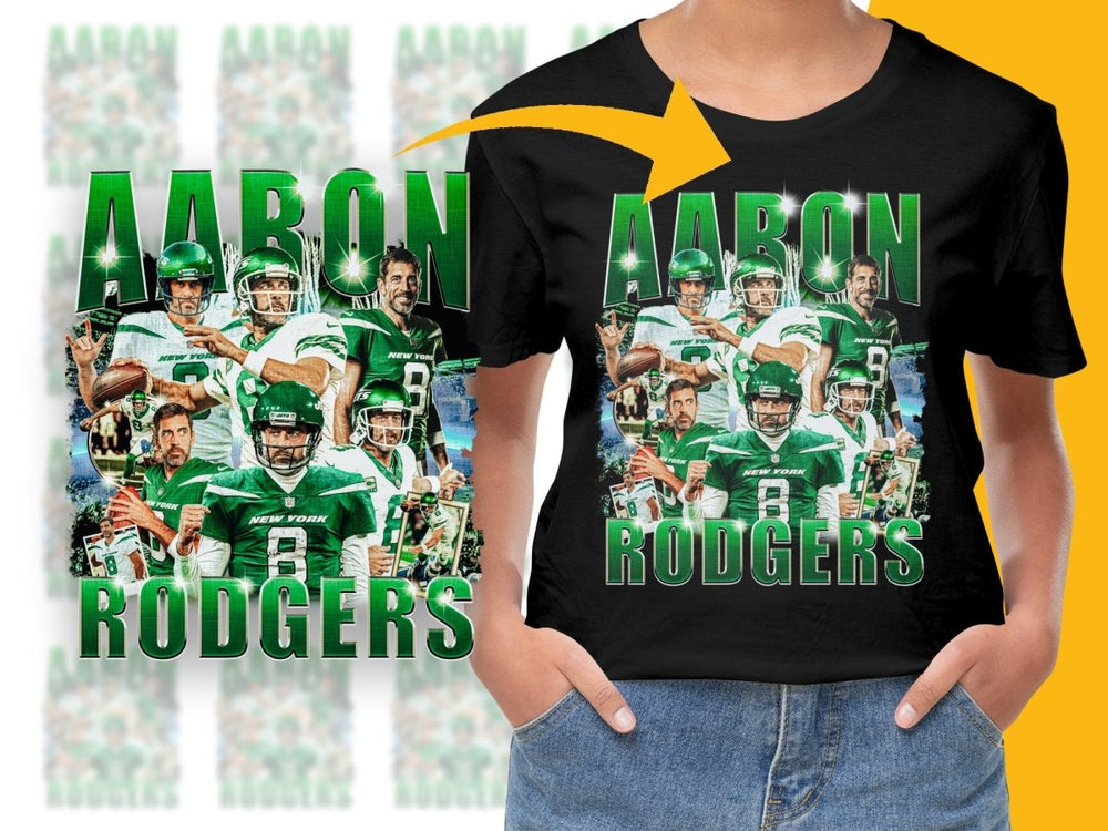 Aaron Rodgers Bootleg New York Jets PNG File - Teepew