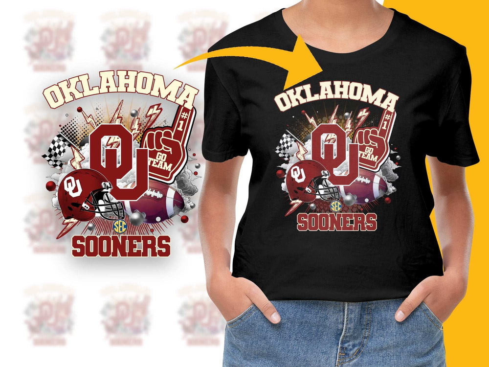 Oklahoma Sooners T-Shirt, College Football Team Graphic Tee, Unisex Sports Apparel