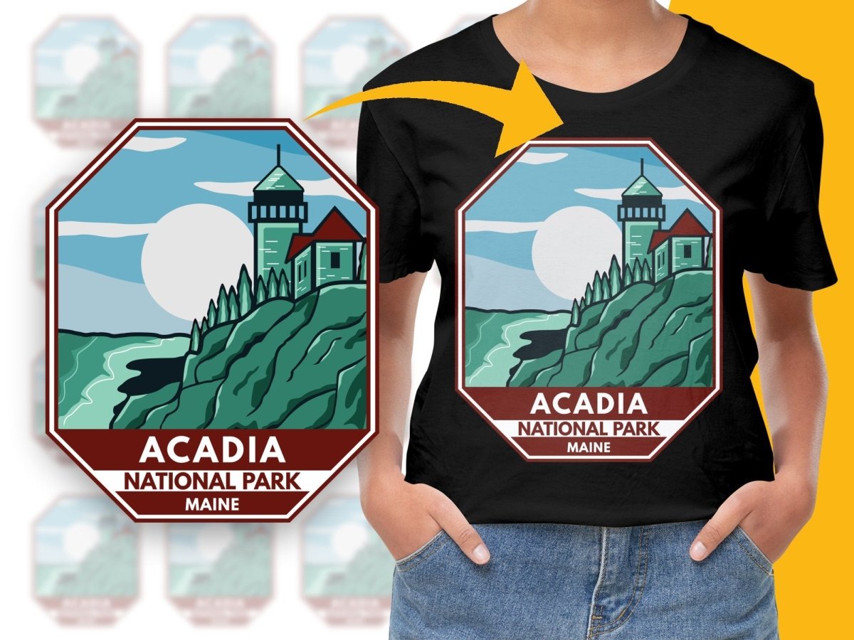 Acadia National Park Maine Lighthouse Graphic PNG File - Teepew