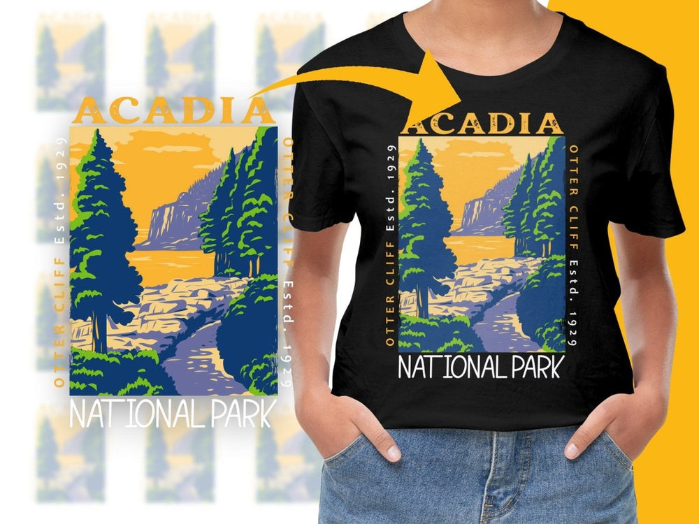 Acadia Otter Cliff National Park Scenic View PNG File - Teepew