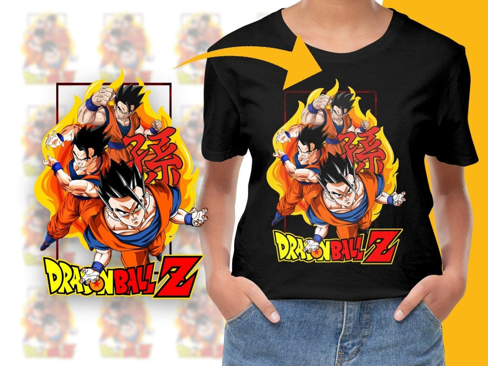 Action - Packed Dragon Ball Z Goku Graphic PNG File - Teepew
