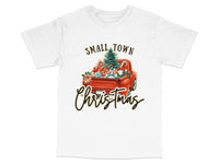 Load image into Gallery viewer, Vintage Truck Christmas T-Shirt, Small Town Christmas Holiday Tee, Festive Winter Apparel for Family