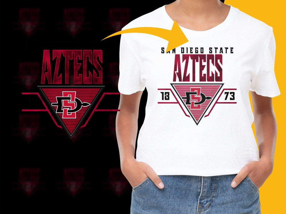 San Diego State Aztecs Graphic T-Shirt, College Sports Apparel, SDSU Logo, Unisex Fashion Tee