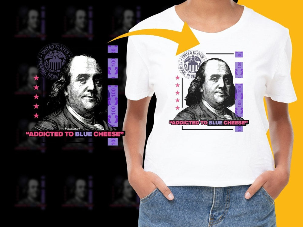 Addicted to Blue Cheese Graphic Streetwear PNG File - Teepew