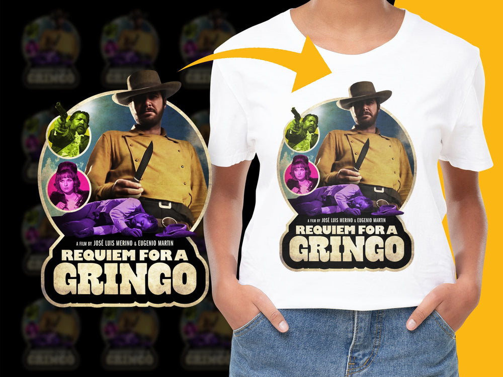 Vintage Western Movie T-Shirt, Requiem for a Gringo Graphic Tee, Retro Film Fan Gift