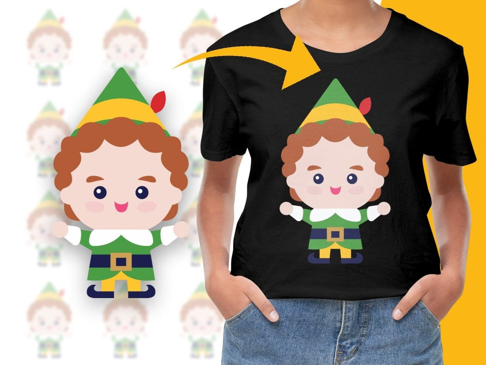 Adorable Christmas Elf Character PNG File - Teepew